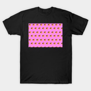 Pixel heart shaped waffle with chocolate T-Shirt